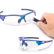 Photochromic bicycle glasses with 400 blue filter