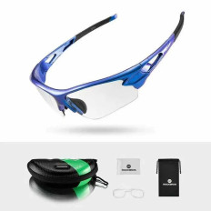 Photochromic bicycle glasses with 400 blue filter