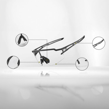 Gafas de bicicletas fotocrómicas con UV 400 UVA y Filtros negros UVB