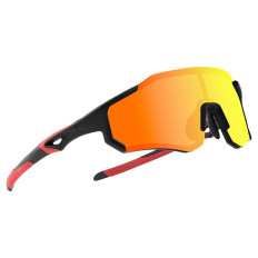 Bicycle glasses with polarization and UV filter 400 red