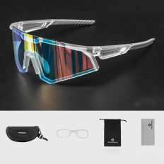 Photochromic bicycle glasses with UV 400 UVA and UVB white filters