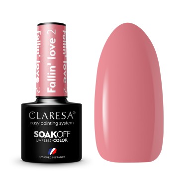 CLARESA Hybrid nail polish FALLIN "LOVE 2 -5g — items shown together