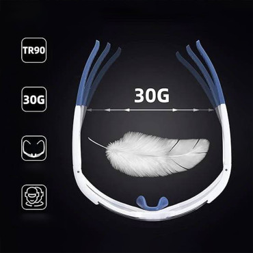 Occhiali da bicicletta con polarizzazione e filtro UV 400 bianco