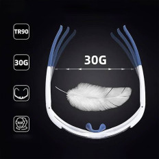 Óculos de bicicleta com polarização e filtro UV 400 branco