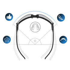 Velosipēdu brilles ar polarizāciju un UV filtru 400 melns