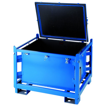 Μεταλλικό Πιστοποιημένο Δοχείο Ανθεκτικό σε όξινη μετάδοση μπαταρίας 120x100x91cm 500L