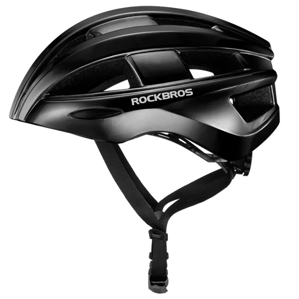 Casco per biciclette MTB con LED da incasso USB Red Light Nero