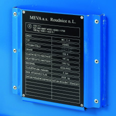 Metal certified container acid-resistant battery transmission 120x100x91cm 500L