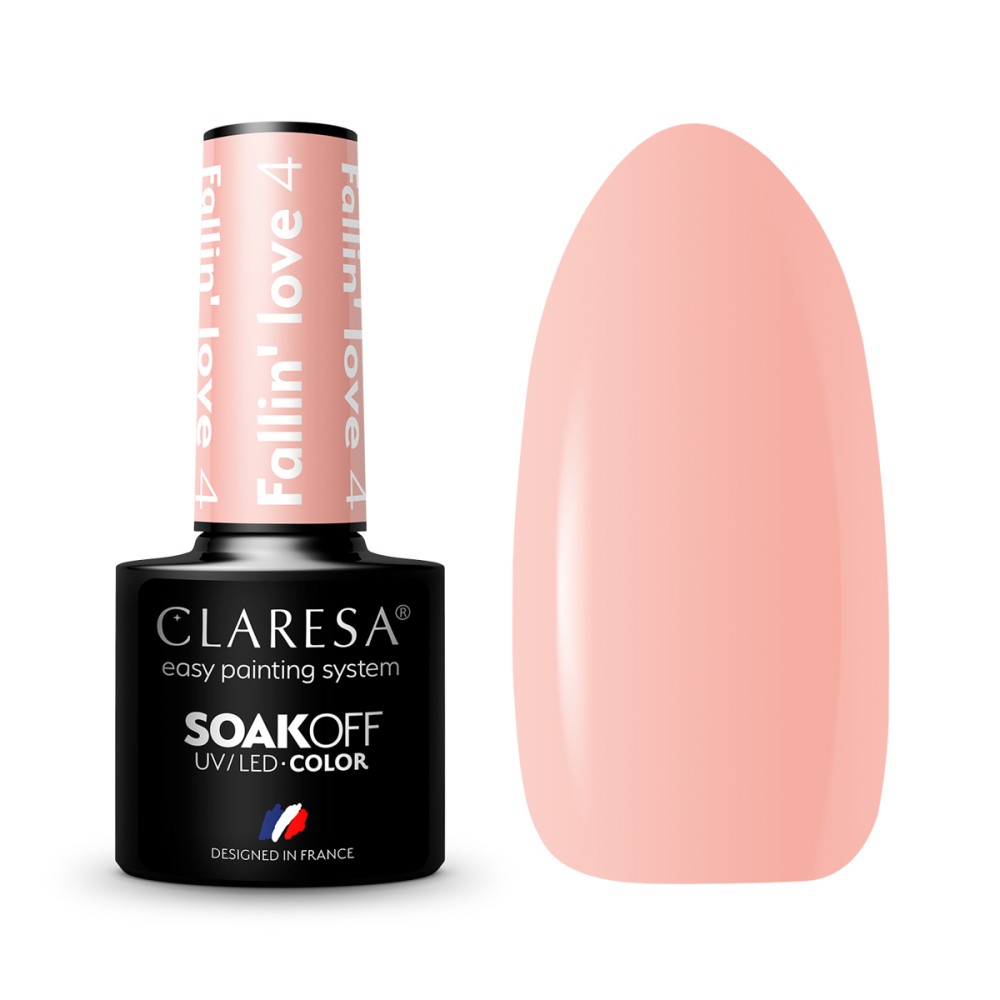 Esmalte de uñas híbrido CLARESA FALLIN "LOVE 4 - 5g — conjunto mostrado