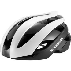 Bicycle helmet Universal adjustable size L black and white