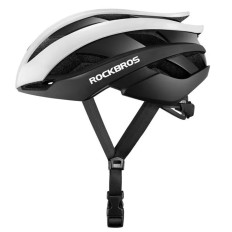 Capacete de bicicleta Universal tamanho ajustável l preto e branco