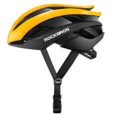 Bicycle helmet Universal adjustable size M black and yellow