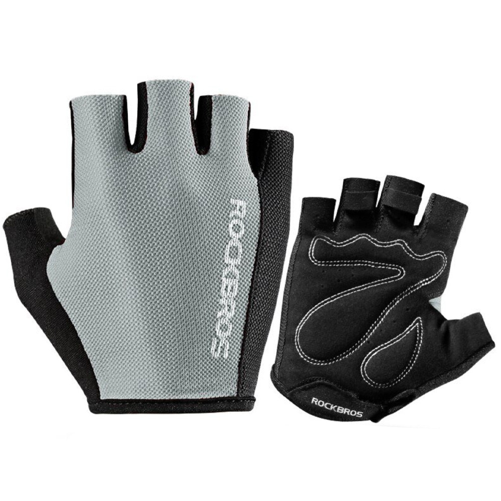 Gants de vélo sans doigts taille XL gris