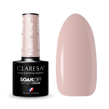 Verniz Híbrido Claresa FALLIN "LOVE 5 - 5g — conjunto mostrado