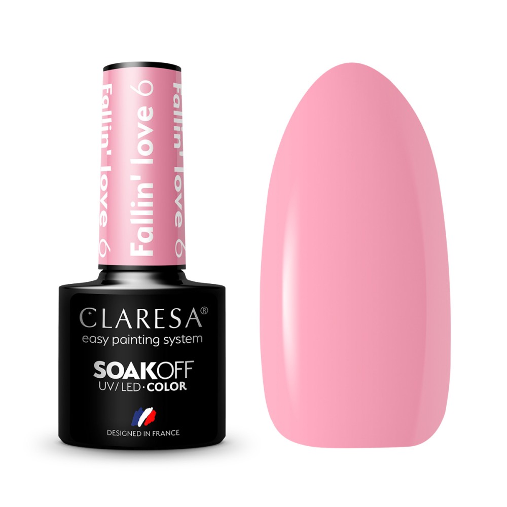 Verniz Híbrido CLARESA FALLIN 'LOVE 6 - 5g — conjunto mostrado