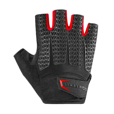 Fietshandschoenen met gel inserts Maat XL Zwart-rood