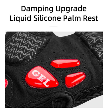 Bicycle gloves with gel inserts Size L black and red