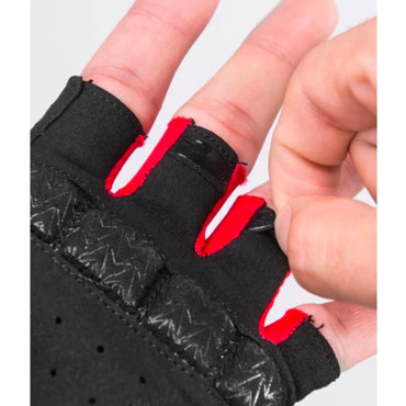 Guantes de bicicleta con insertos de gel Tamaño L negro y rojo