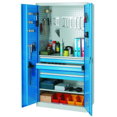 Workshop Garderobe med 95x60x195cm verktøy skuffer
