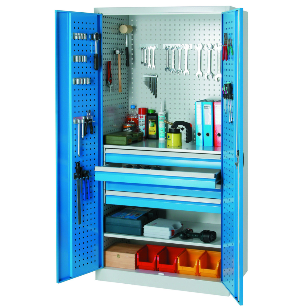 Omara za delavnico z 95x60x195cm predalci orodja