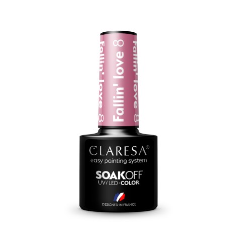 Esmalte híbrido CLARESA FALLIN "LOVE 8 - 5g — vista frontal