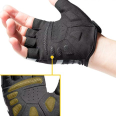 Bicycle gloves Non-slip without fingers M black