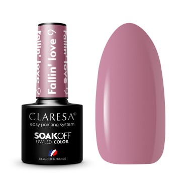 CLARESA Hybrid nail polish FALLIN "LOVE 9 -5g — items shown together