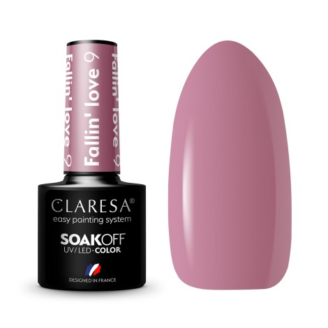 CLARESA hibridni lak za nokte FALLIN "LOVE 9 - 5g — predmeti prikazani zajedno