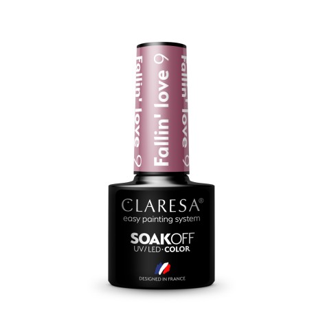 CLARESA Hybrid nail polish FALLIN "LOVE 9 -5g — front view