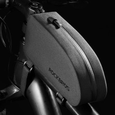 Bolsa de bicicleta impermeável dura no conceito do quadro. 1,6L preto