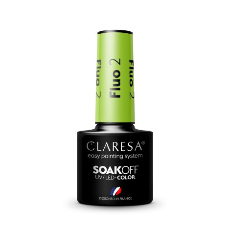 CLARESA Hybride nagellak FLUO 2 - 5g — vooraanzicht