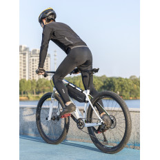 Waterdichte fietstas vaste klittenband onder frame 3L zwart