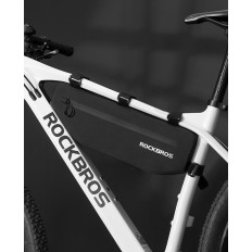 Nepremočljiva kolesarska torba fiksno velcro pod okvirjem 3L črni