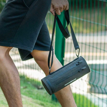 Saco de bicicleta impermeável prático fixado no volante