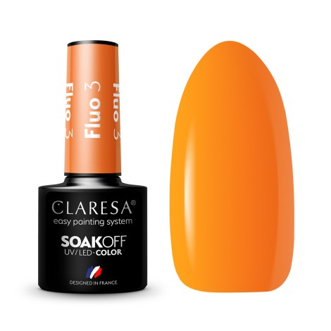 Verniz de Unhas Híbrido CLARESA FLUO 3 - 5g — conjunto mostrado