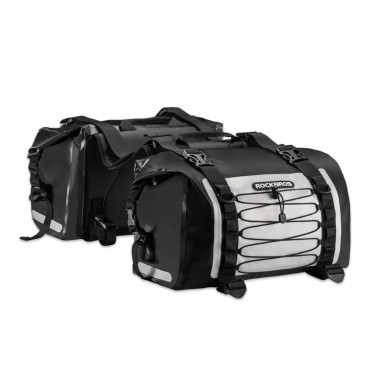 Duplo à prova d 'água bolsa de motocicleta Dois Sakwa Grande Capacidade 60L Gray