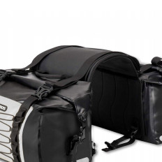 Duplo à prova d 'água bolsa de motocicleta Dois Sakwa Grande Capacidade 60L Gray