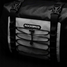 Duplo à prova d 'água bolsa de motocicleta Dois Sakwa Grande Capacidade 60L Gray