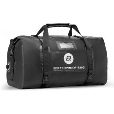 Praktische Motorfiets Bag Waterdicht Gemonteerd op Seat Bagage 55L Zwart