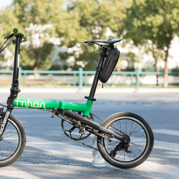 Bolsa de bicicleta dura À prova d'água montada no quadro 1.1L preto