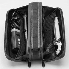 Bolsa de bicicleta dura à prova d'água fixada sob o quadro 2.5L preto