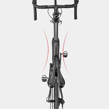 Bolsa de bicicleta dura à prova d'água fixada sob o quadro 2.5L preto