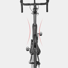 Hård cykelväska Vattentät fastsatt under ram 2.5l svart