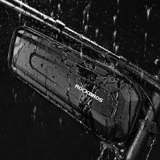 Sac de vélo dur imperméable fixé sous le cadre 2.5L noir