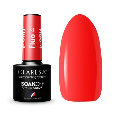 Hybridný lak na nechty CLARESA FLUO 4 - 5 g — zobrazené spolu