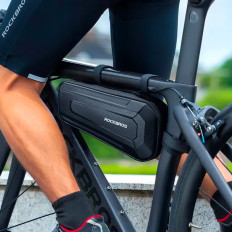 Bolsa de bicicleta dura à prova d'água fixada sob o quadro 2.5L preto