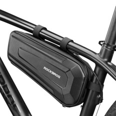 Bolsa de bicicleta dura À prova d'água montada sob quadro 1.5L preto
