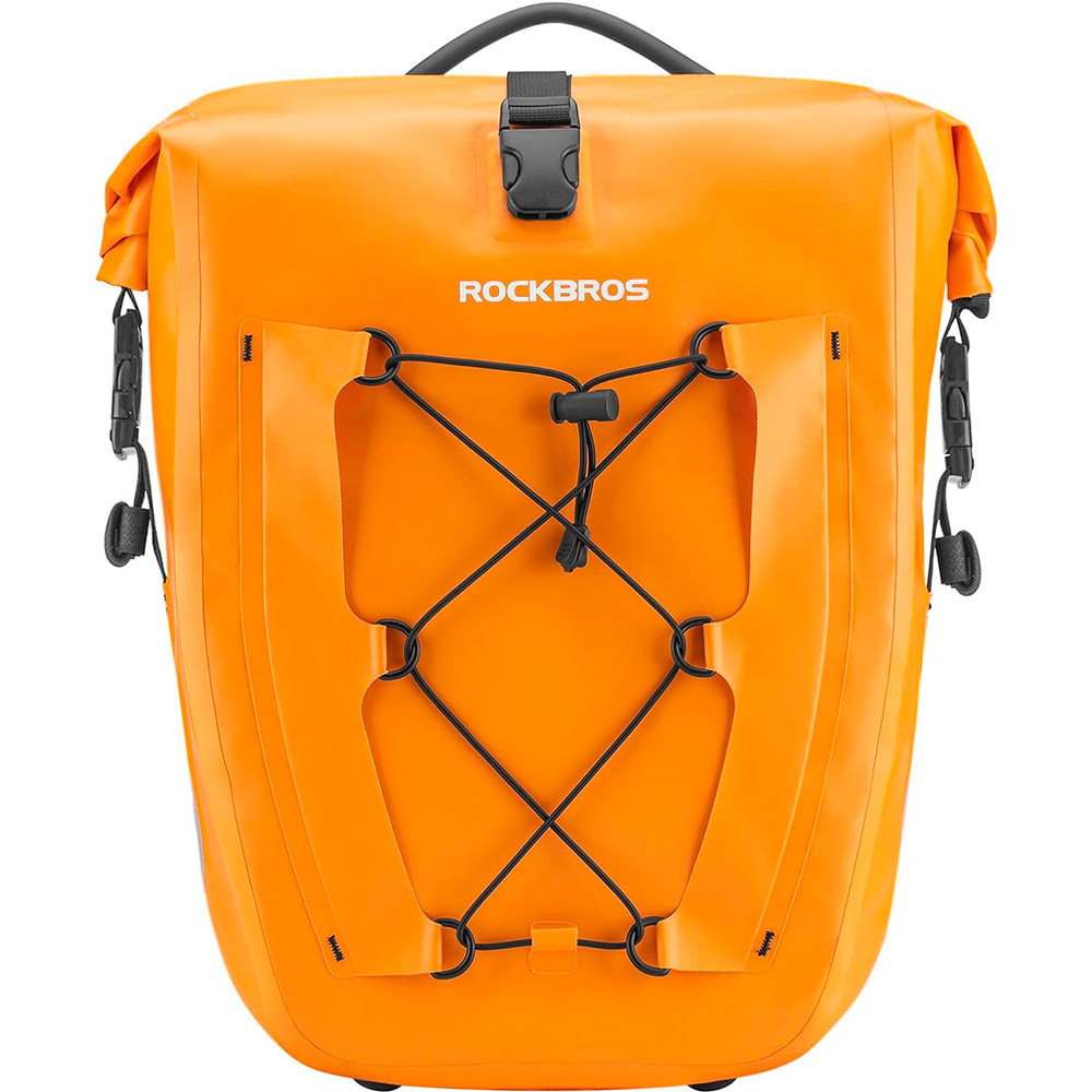 Bicycle bag Waterproof for adjustable trunk 25-32L orange