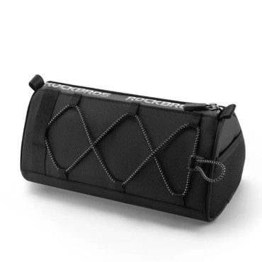 2in1 bolsa de bicicleta no volante com alça de ombro 1.5L preto