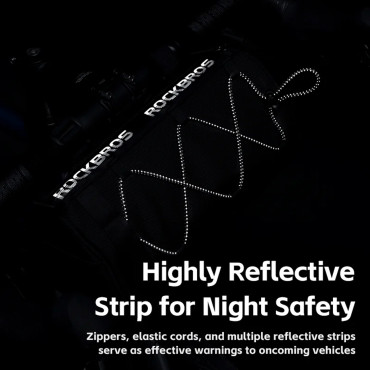 2in1 Fahrradbeutel auf dem Lenkrad mit Schultergurt 1.5L schwarz